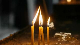 πένθος κεριά Θρήνος μνημόσυνο