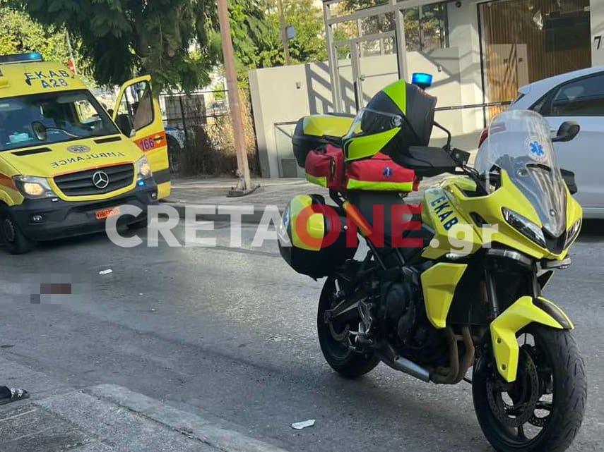 Τροχαίο ατύχημα στο Ηράκλειο