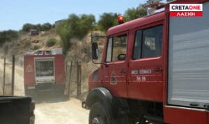 Συναγερμός για μεγάλη φωτιά στην Ιεράπετρα: Ήχησε το 112 – Από γη και αέρος η επιχείρηση κατάσβεσης