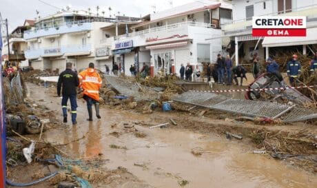 Ηράκλειο πλημμύρα Αγία Πελαγία