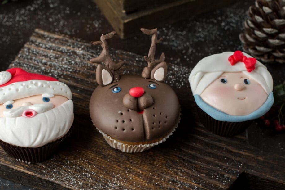 Χριστουγεννιάτικα cupcakes