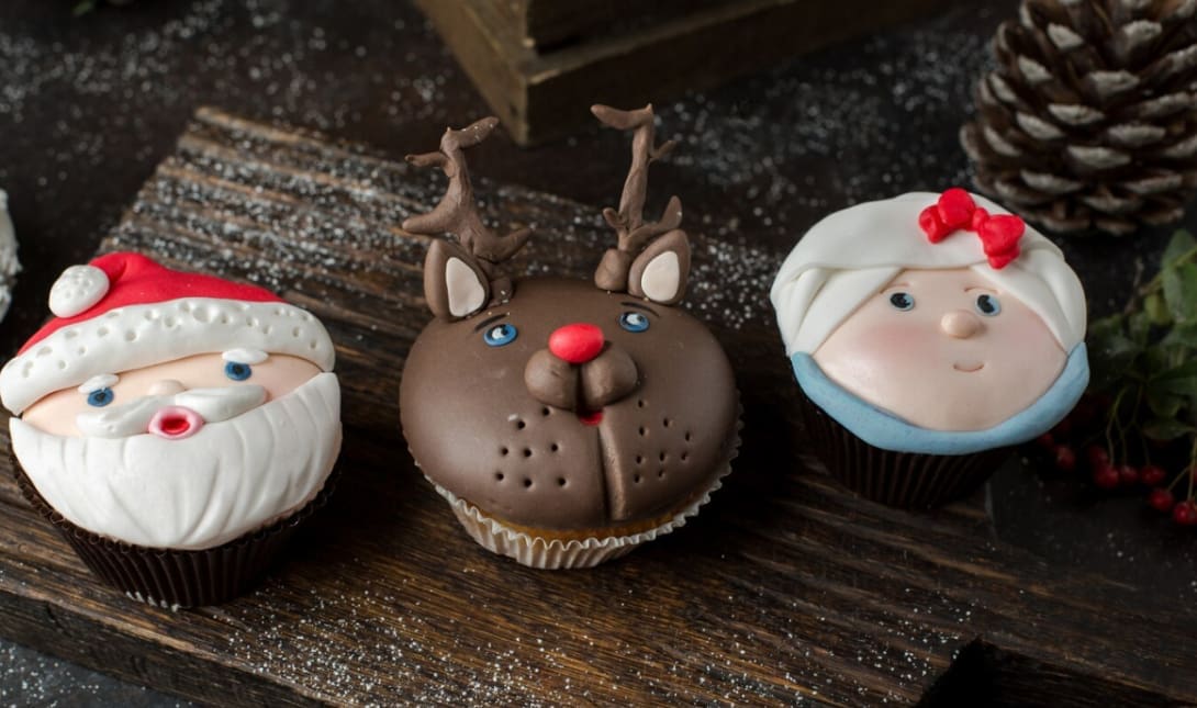 Χριστουγεννιάτικα cupcakes