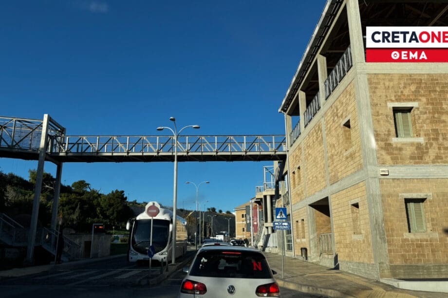Χάος στο Ηράκλειο με την κυκλοφορία σε κεντρικό δρόμο