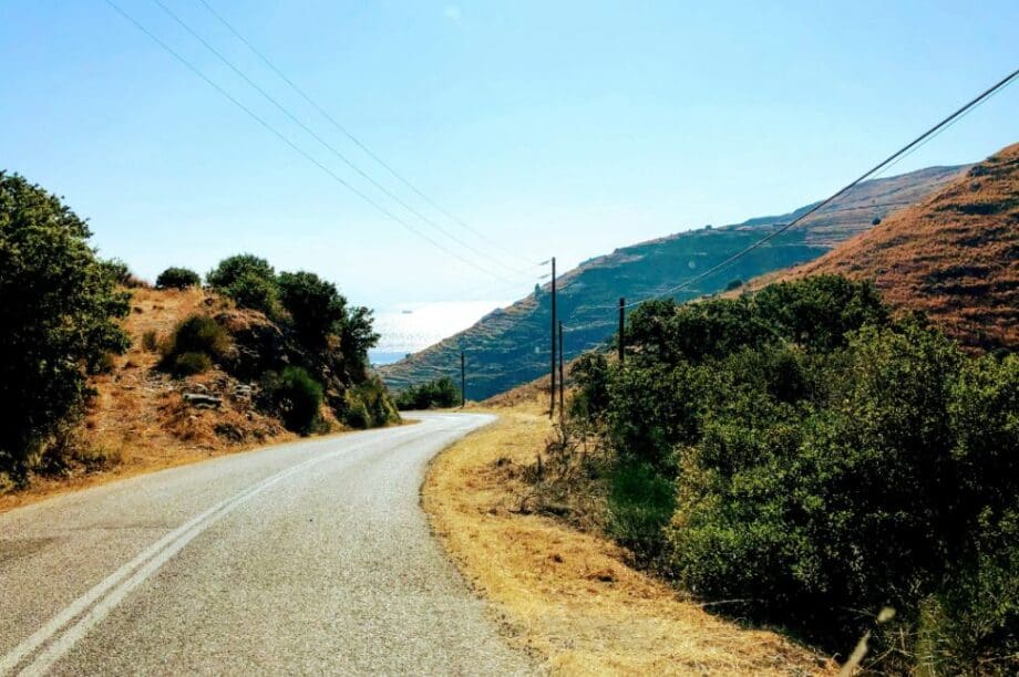 Κέα Τζια επαρχία δρόμος
