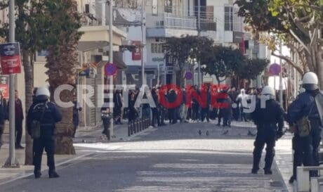 Ηράκλειο επεισόδια ρίψη