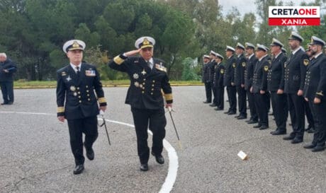 Αλλαγή φρουράς στον Ναύσταθμο Κρήτης