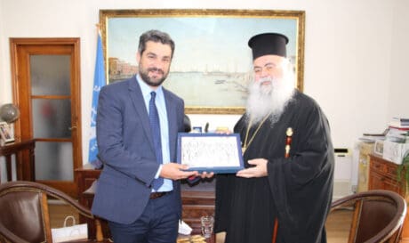 Χανιά: Στο Δημαρχείο ο Αρχιεπίσκοπος Κύπρου Γεώργιος