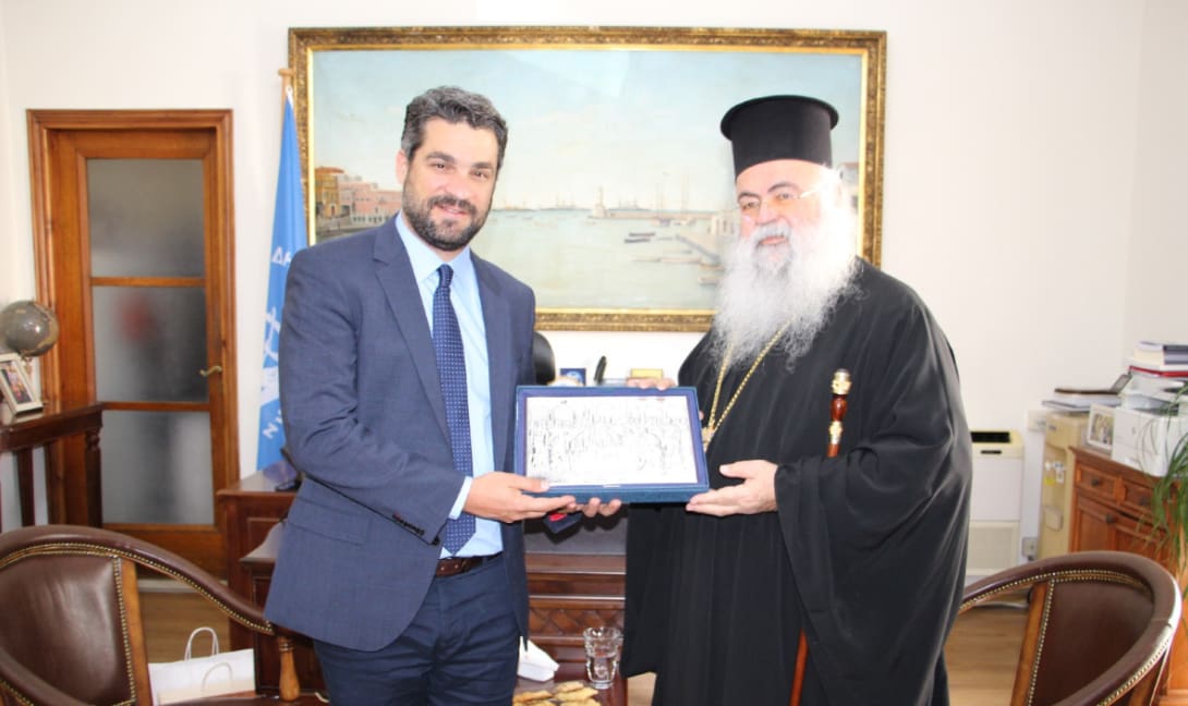 Χανιά: Στο Δημαρχείο ο Αρχιεπίσκοπος Κύπρου Γεώργιος