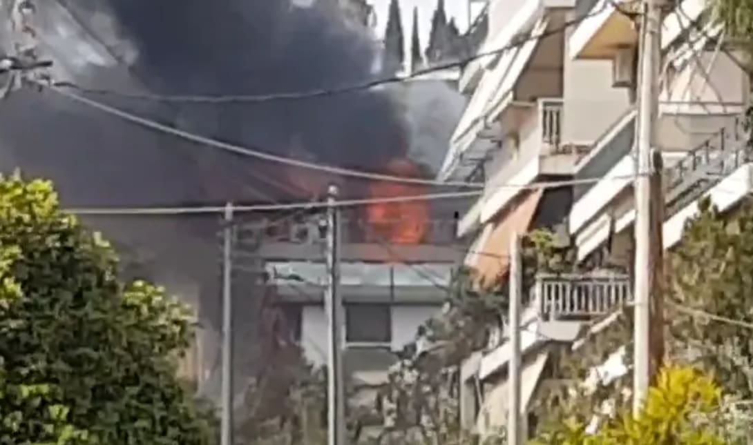 Δείτε βίντεο από τη φωτιά στο Χαϊδάρι