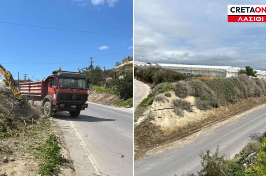 Καθαρισμός πρανή Ιεράπετρα