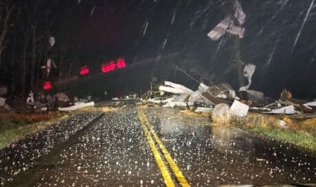 ΗΠΑ καταιγίδα χαλάζι κακοκαιρία καιρός