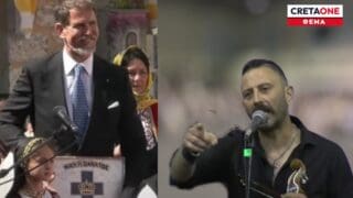 Η άβολη στιγμή στην Μάνη: Η μαντινάδα του Κρητικού λυράρη προς τον Ντε Γκρες - «Ο Ελληνισμός σε θέλει Βασιλιά»