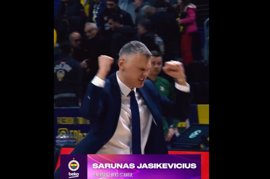 Euroleague: Κορυφαίος προπονητής ο Γιασικεβίτσιους,