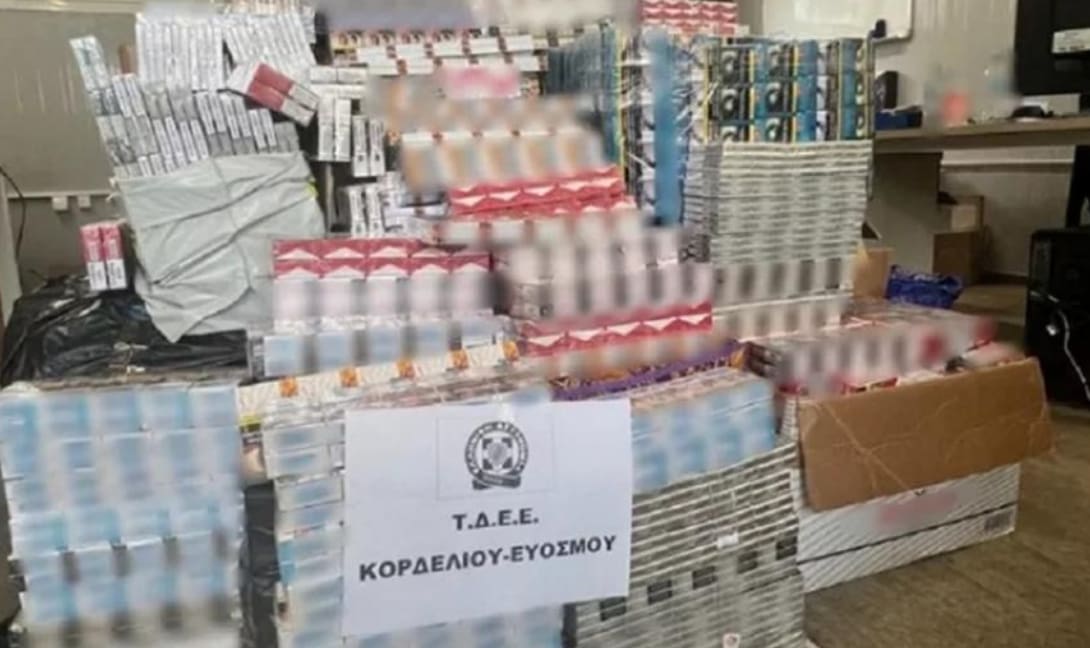 Θεσσαλονίκη: Κατασχέθηκαν 14.650 λαθραία τσιγάρα, συνελήφθη ο δράστης