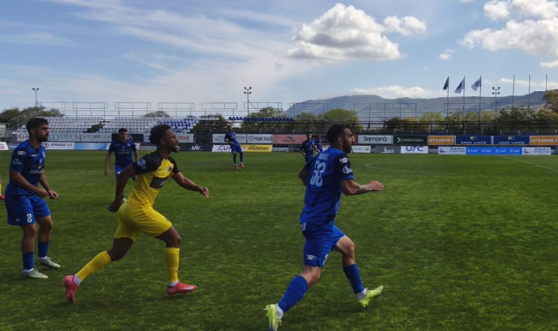 Χανιά: Πρώτη ήττα στα στα Playouts, 1-0 από την ΑΕΚ Β'