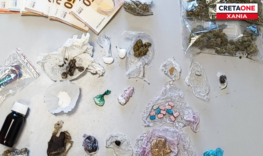 Κάνναβη, κοκαΐνη, MDMA και μανιτάρια - Τα είχαν όλα οι τρεις Χανιώτες