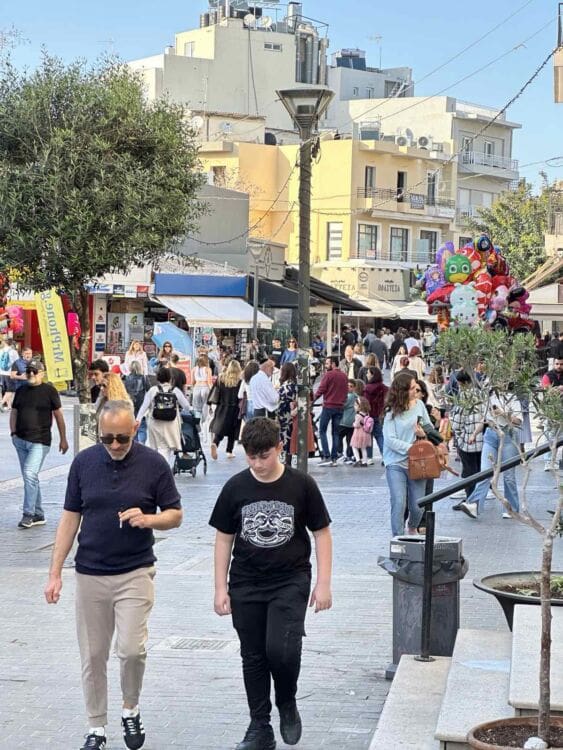 κίνηση κέντρο Ηρακλείου