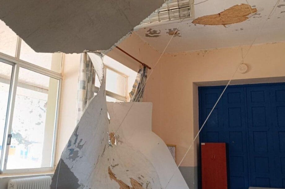 Πτώση οροφή δημοτικό σχολείο