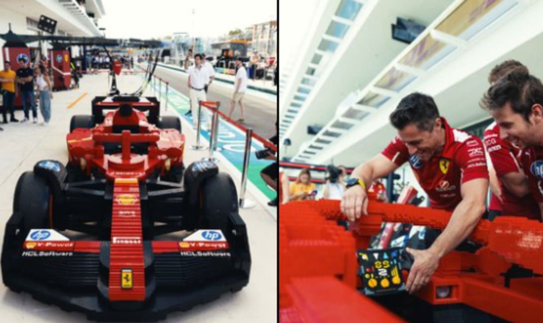Πιστό αντίγραφο της Ferrari SF-25 από 400.000 τουβλάκια Lego!