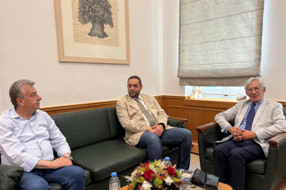 Συνάντηση Χαλκιαδάκη - Κτενιαδάκη με τον Αρναουτάκη για το ΠΑΓΝΗ