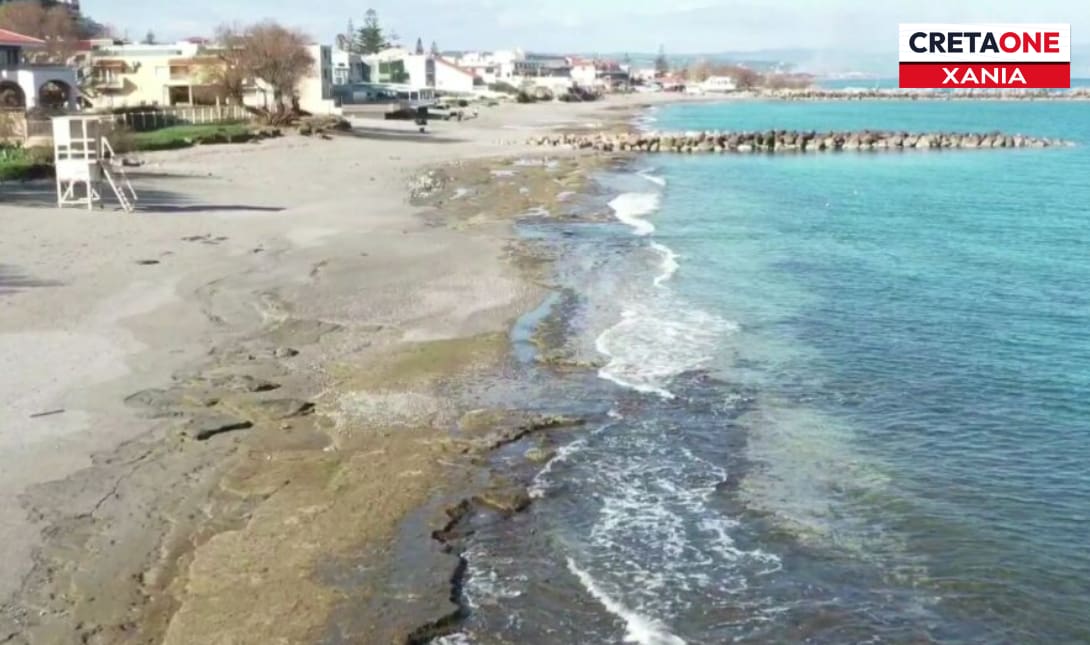 Παραλία διάβρωση Αγία Μαρίνα