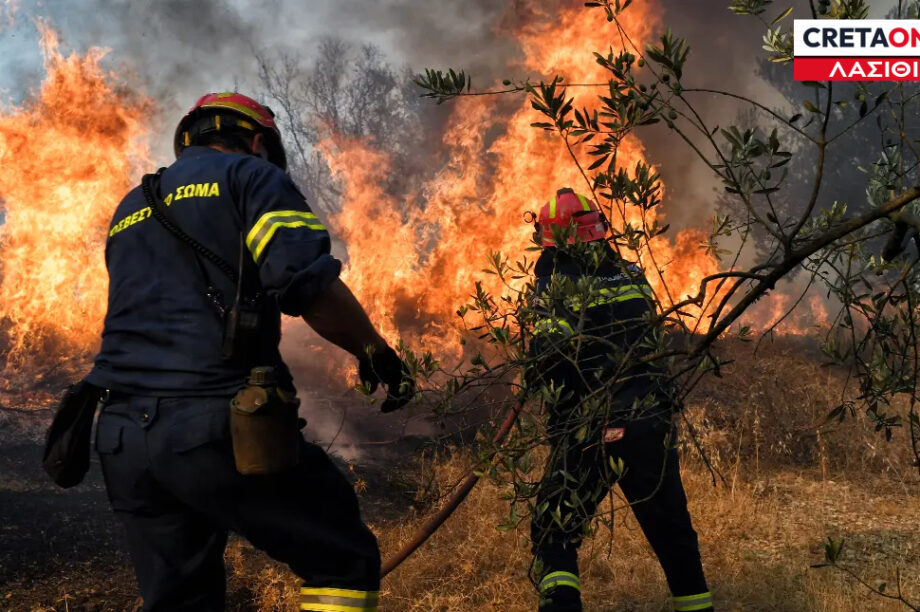πυροσβέστες πυροσβεστική φωτιά λασιθι φλογες Πυροσβεστικό Σώμα
