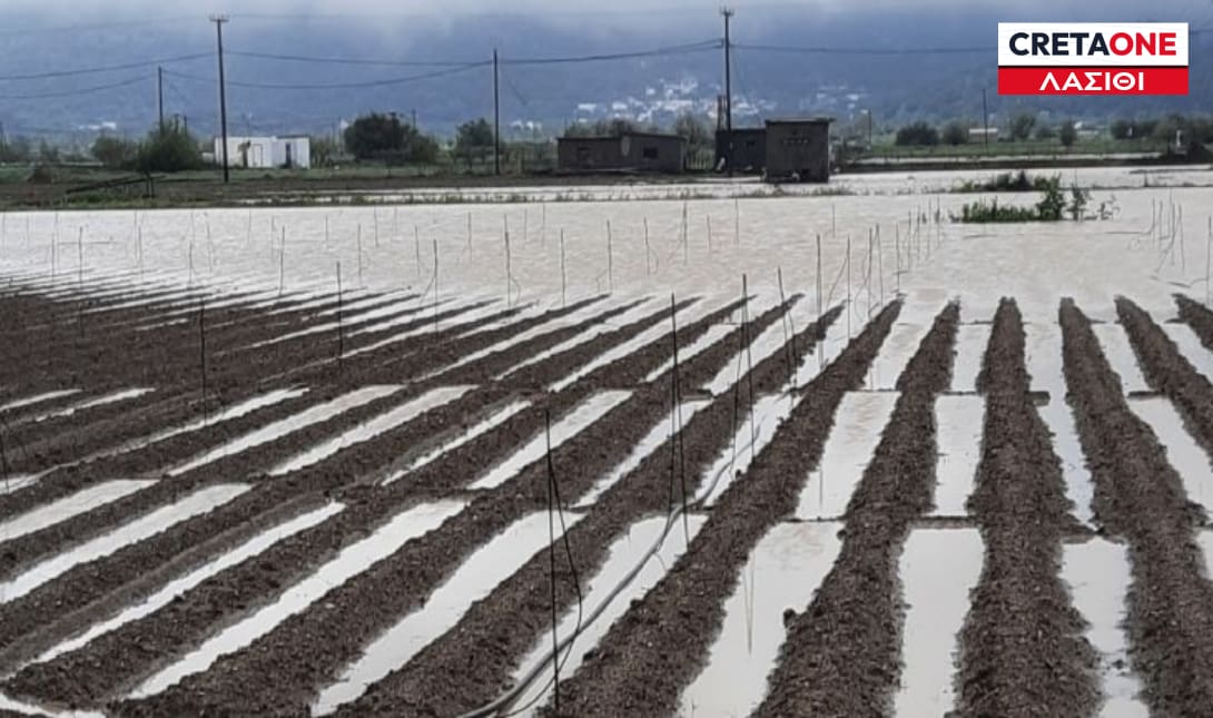 Ανάμεικτα συναισθήματα στο Λασίθι: Γεμίζει ο Αποσελέμης, ζημιές στον κάμπο του Οροπεδίου