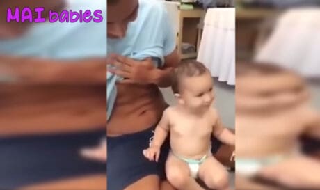 Ξεκαρδιστικό βίντεο με βρέφη να μιμούνται τους πατεράδες τους