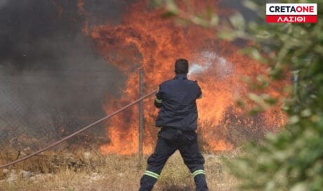 Φωτιά Ιεράπετρα Λασίθι