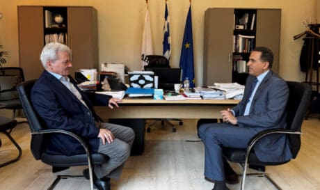 Αλέξης Καλοκαιρινός: Συναντήθηκε με τον πρέσβη του Κατάρ στην ΕλλάδαΑλέξης Καλοκαιρινός: Συναντήθηκε με τον πρέσβη του Κατάρ στην Ελλάδα