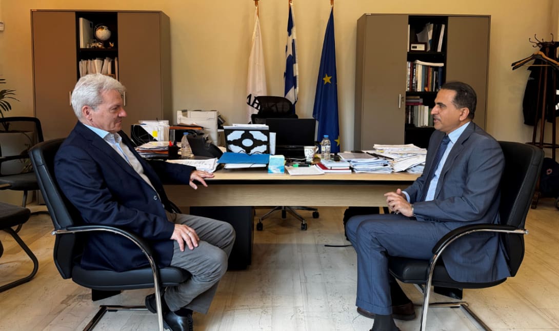 Αλέξης Καλοκαιρινός: Συναντήθηκε με τον πρέσβη του Κατάρ στην ΕλλάδαΑλέξης Καλοκαιρινός: Συναντήθηκε με τον πρέσβη του Κατάρ στην Ελλάδα