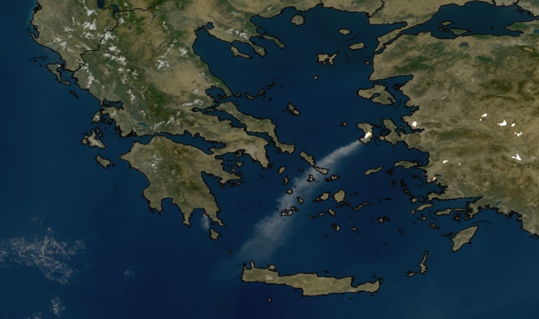 Καπνοί Χανιά Χίος φωτιά