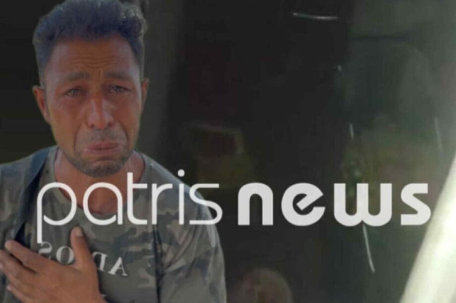 Πατέρας βρέφος μπαλκόνι