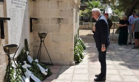 Μια εκδήλωση μνήμης στην οποία παρευρέθηκε ο Δήμαρχος Βιάννου, κ. Παύλος Μπαριτάκης, καταθέτοντας στεφάνι στο μνημείο