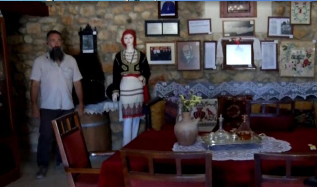 παραδοσιακό κρητικό σπίτι παρουσιάζεται στο Λαογραφικό Μουσείο