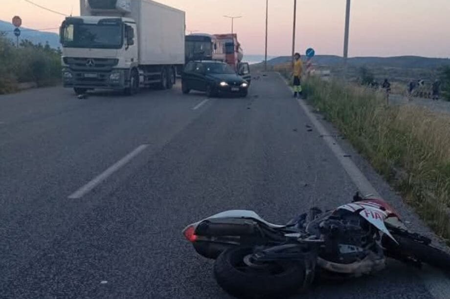 Τροχαίο Βόλος μηχανή