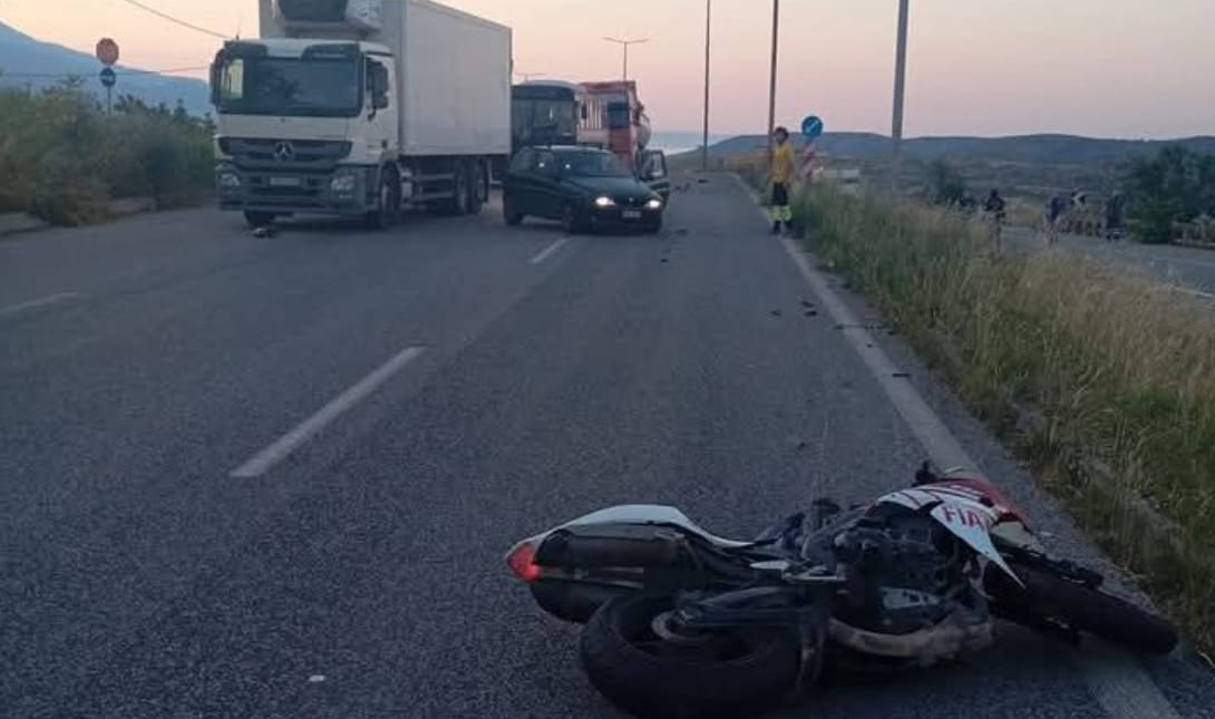 Τροχαίο Βόλος μηχανή