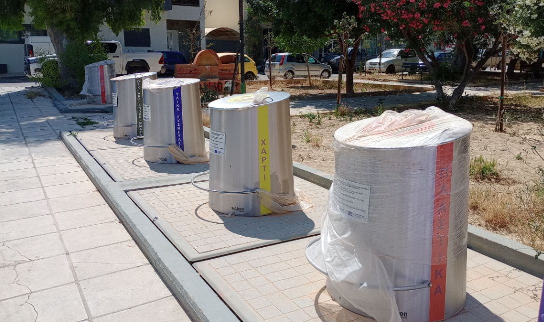 υπόγειοι κάδοι απορριμμάτων