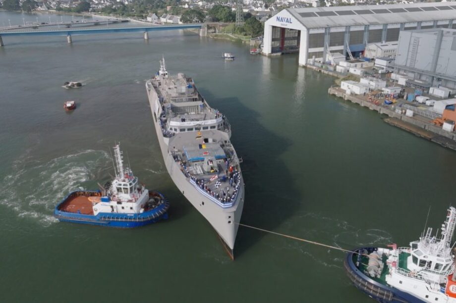 φρεγάτα Νέαρχος στα ναυπηγεία της Naval Group στη Λοριάν