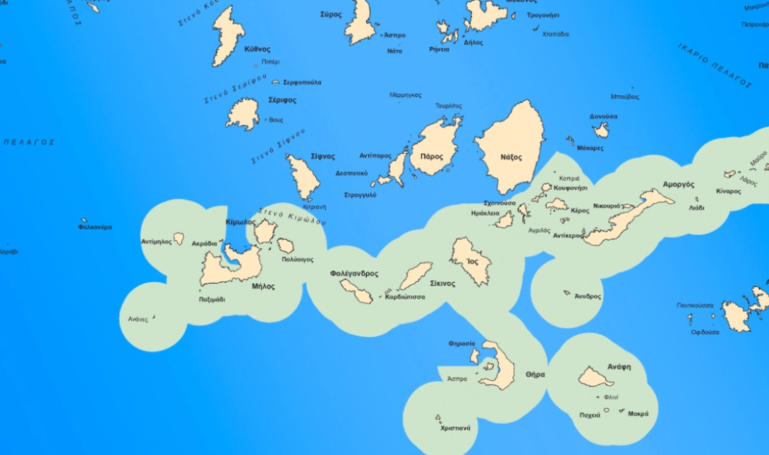 Χάρτης θαλάσσια πάρκα