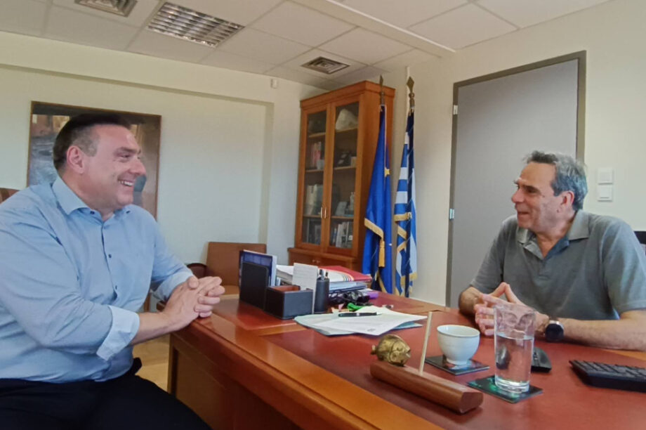 Συνάντηση εργασίας Ματαλλιωτάκη με τον Πρύτανη του Πολυτεχνείου Κρήτης