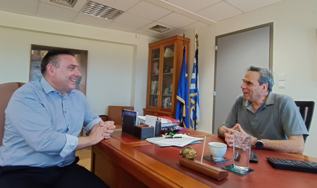 Συνάντηση εργασίας Ματαλλιωτάκη με τον Πρύτανη του Πολυτεχνείου Κρήτης