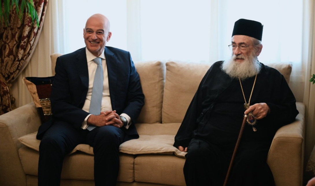 Συνάντηση του Νίκου Δένδια με τον Αρχιεπίσκοπο, Φαράν