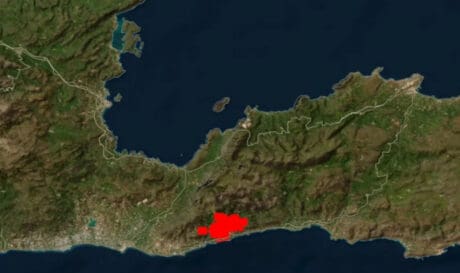Φωτιά Ιεράπετρα δορυφόρος