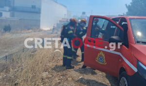 Φωτιά στην Ιεράπετρα κινητοποίησε την Πυροσβεστική