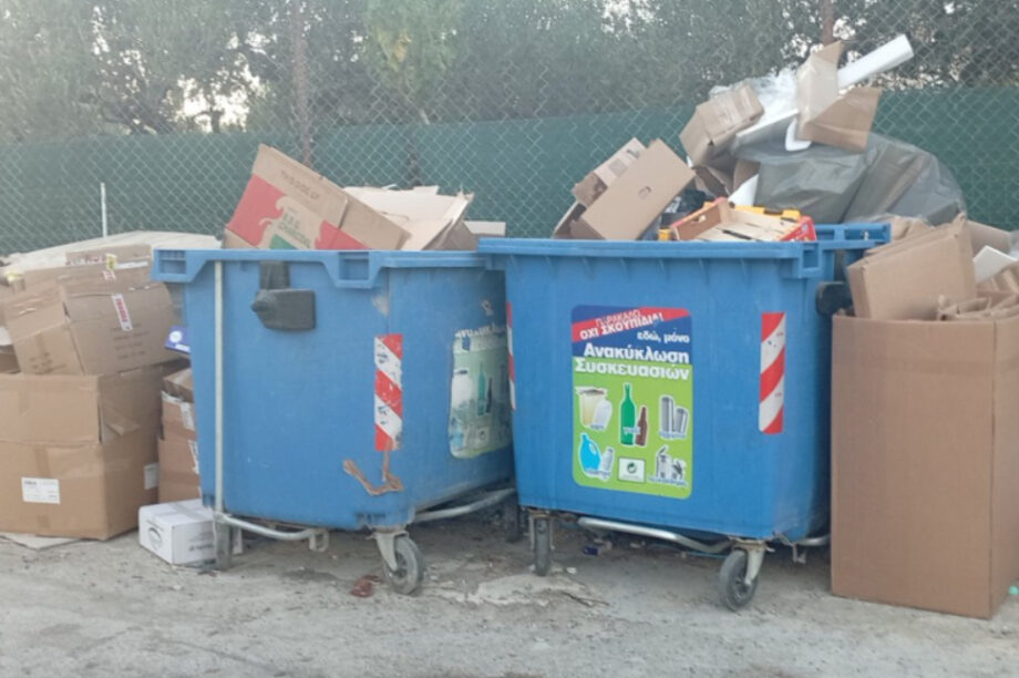 μεσαμπελιές σκουπίδια
