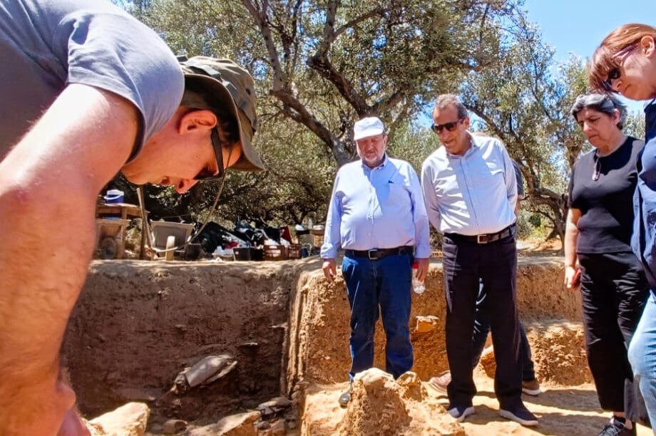 Τη σπουδαιότητα των ευρημάτων σε Αρχαία Λύκτο και Παπούρα επιβεβαίωσε ο Δήμαρχος Χερσονήσου