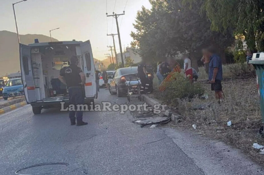 Λαμία: Τροχαίο με μητέρα και το ανήλικο παιδί της