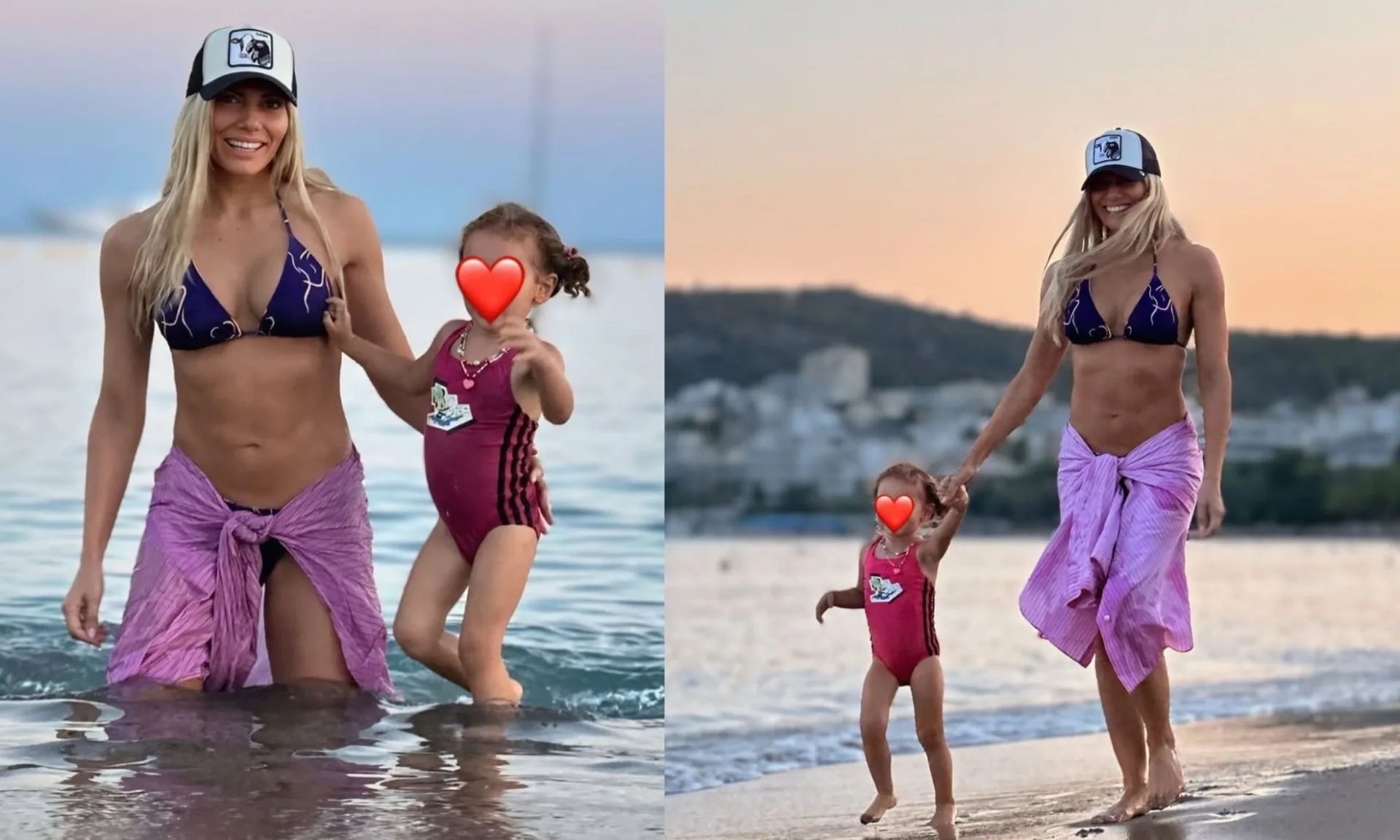 Ιωάννα Μαλέσκου: Τρυφερές στιγμές με την κόρη της στην παραλία – Δείτε φωτογραφίες