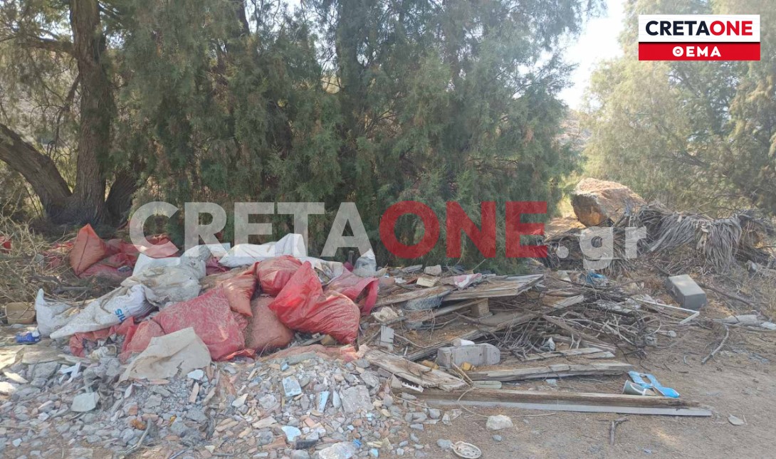 Καρτερός μπάζα σκουπίδια και νεκρά ζώα